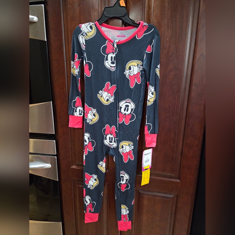 Disney Kids Footie Pajama - Black and Red